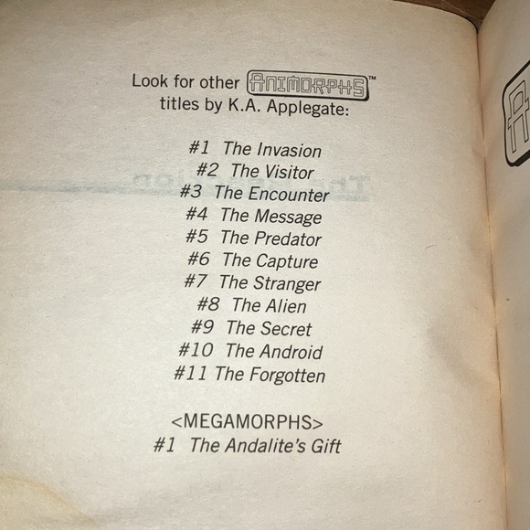 Vintage Animorphs children’s series- book #12 The Reaction - Picture 9 of 11